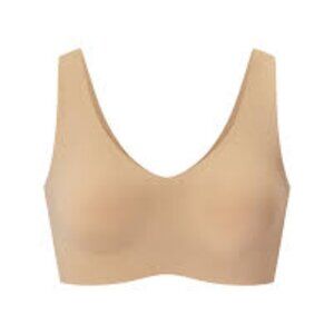 Honeylove The Bonnet Softform Bra Nude Beige Wireless V Neck Bra Size Large